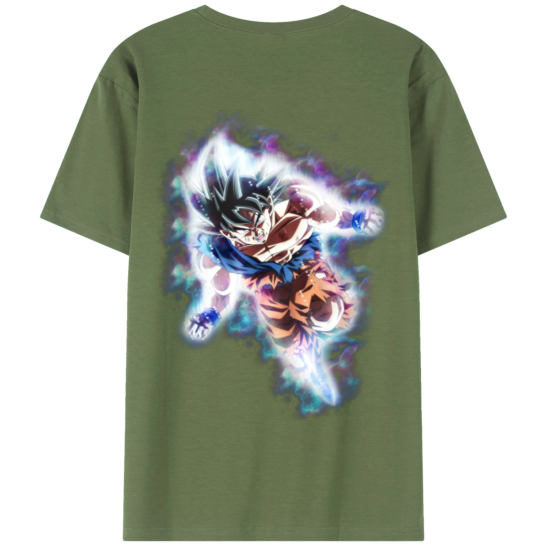 （画像用） ドラゴンボール 孫悟空（そん ごくう）Son Goku カカロット DRAGON BALL Kakarotto 綿100％ メンズ半袖Tシャツ（バックプリント） 通気性